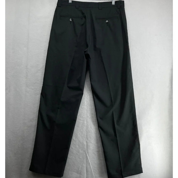 Adidas Golf Pants Men's Size 34 Chino Flat Front Straight Leg Performance Black - Picture 2 of 10